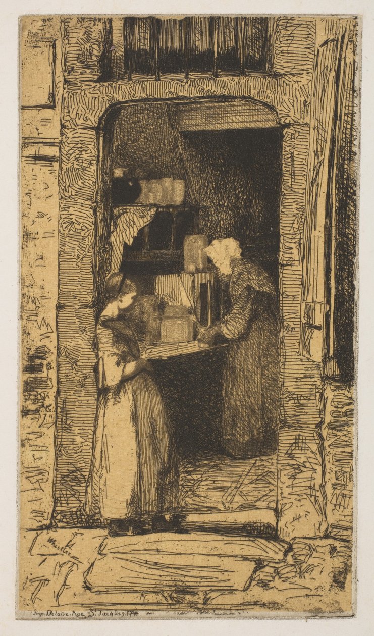 Die Senfverkäuferin od James McNeill Whistler