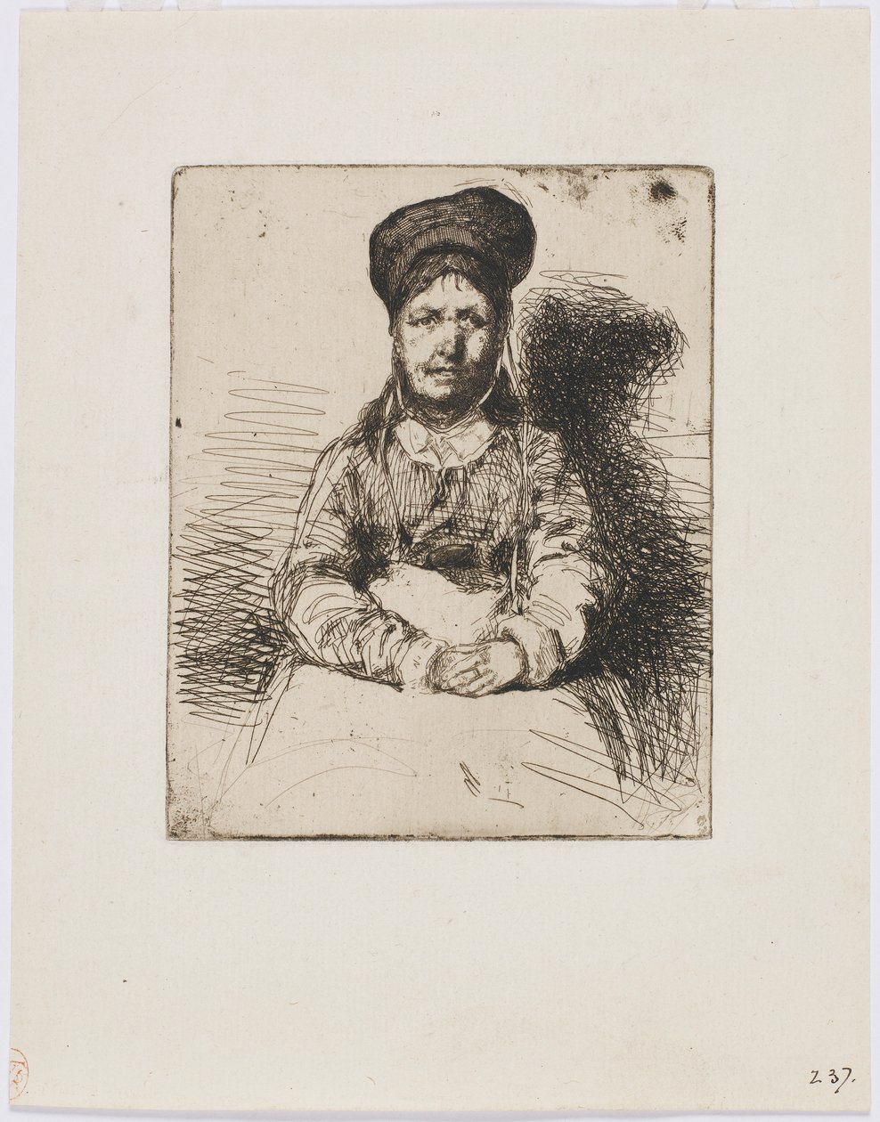 La Retameuse. Jeden z dvanácti leptů z přírody (francouzský set) od James Abbott McNeill Whistler