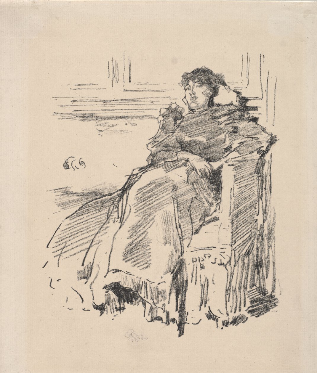 Červené šaty od James McNeill Whistler