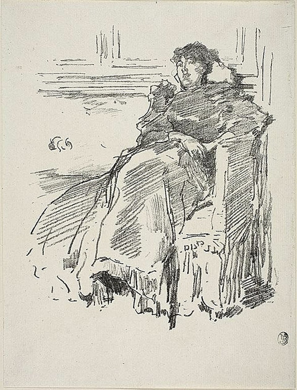 Červené šaty od James Abbott McNeill Whistler