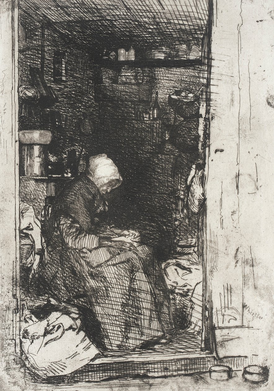 Stařena v hadrech od James McNeill Whistler