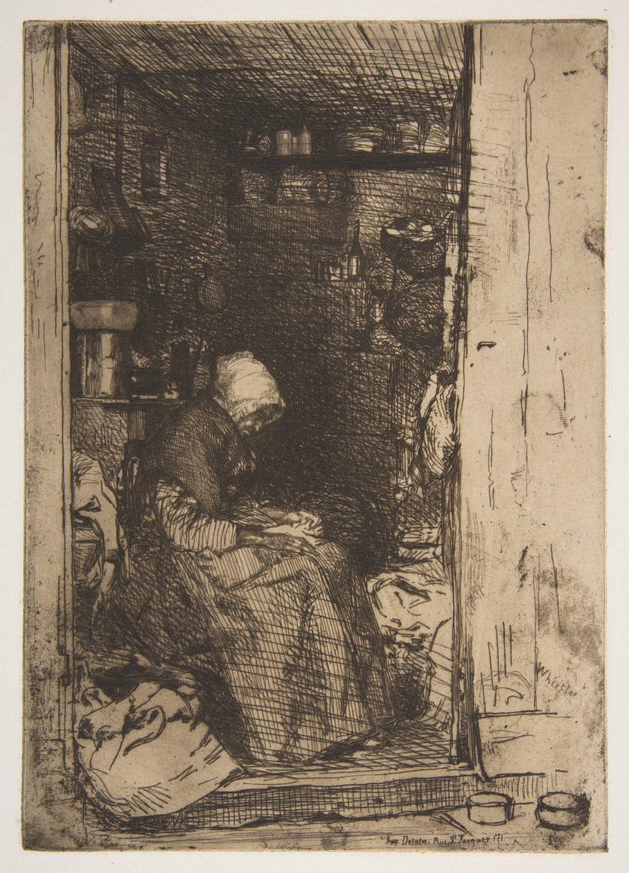 Stařena v hadrech od James McNeill Whistler