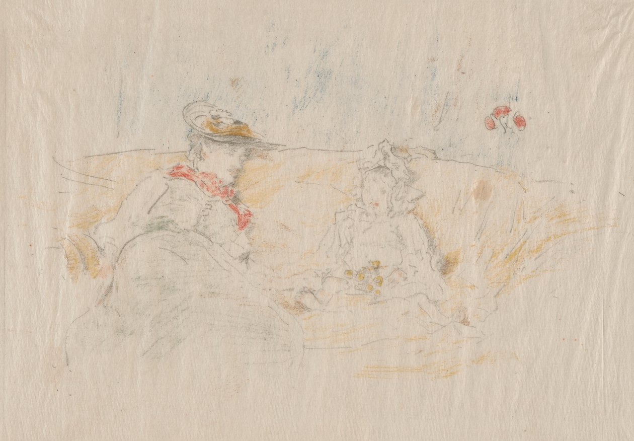 Dáma a dítě od James Abbott McNeill Whistler