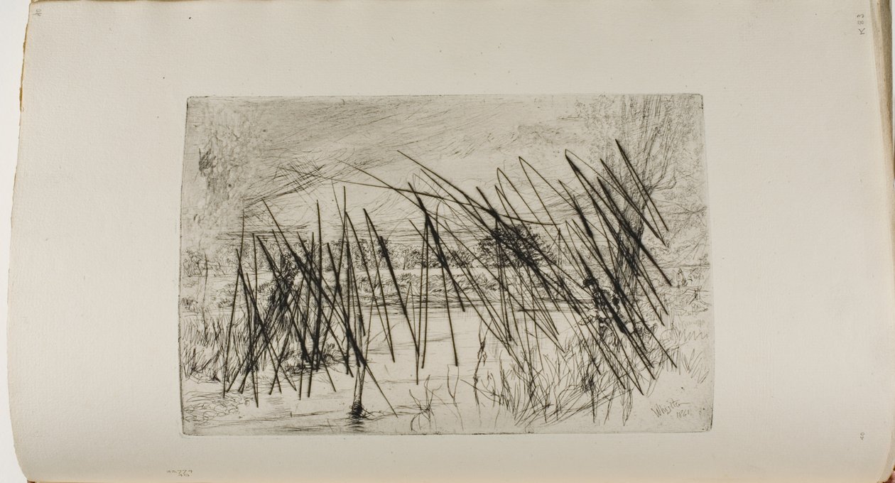 Krajina s rybářem od James Abbott McNeill Whistler