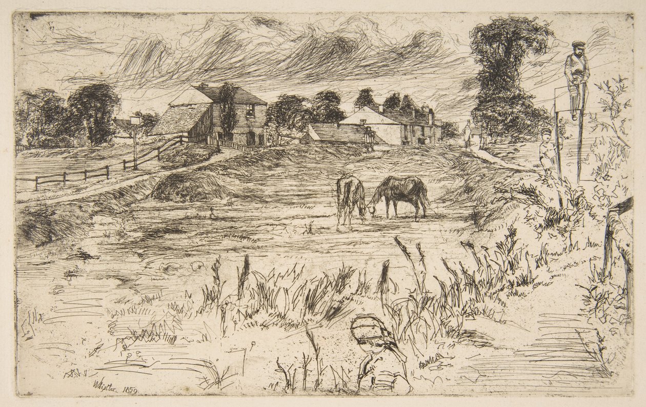 Krajina s koněm od James McNeill Whistler