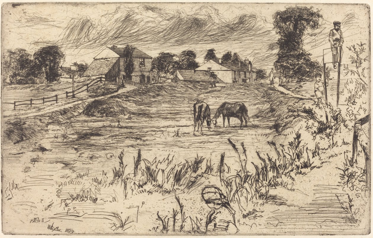 Krajina s koněm od James Abbott McNeill Whistler