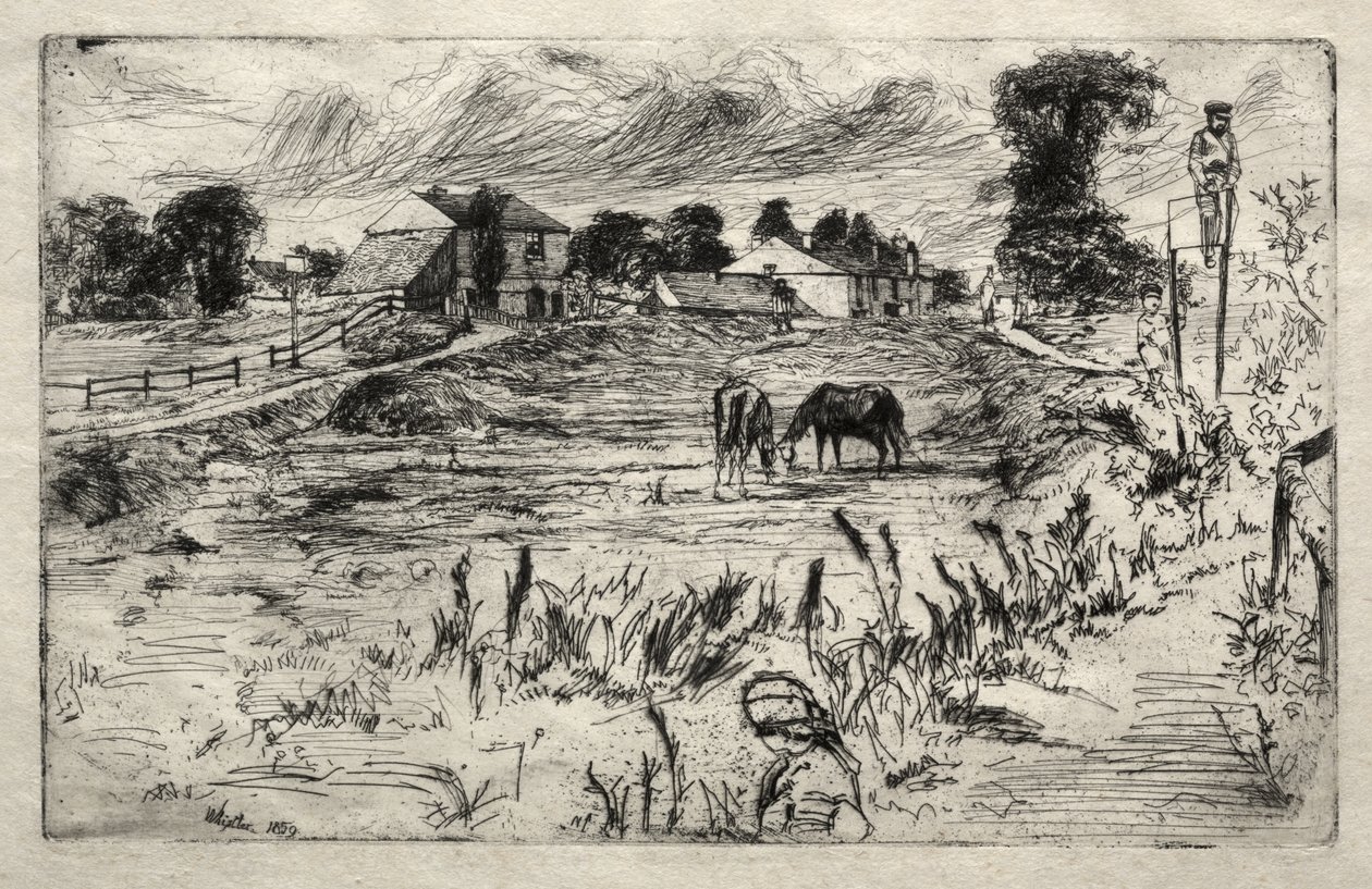 Krajina s koněm od James McNeill Whistler
