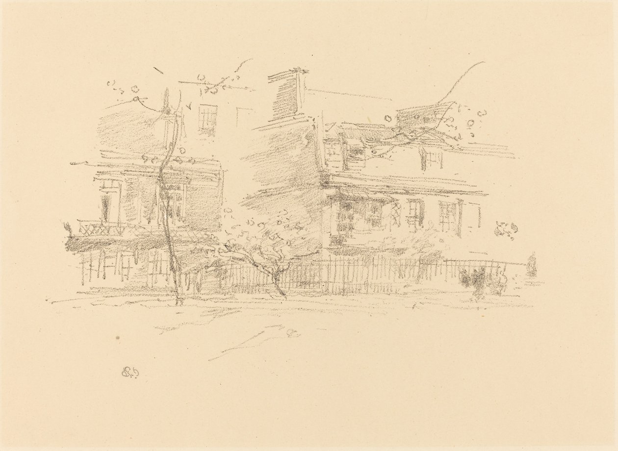 Lindsay Row, Chelsea od James Abbott McNeill Whistler