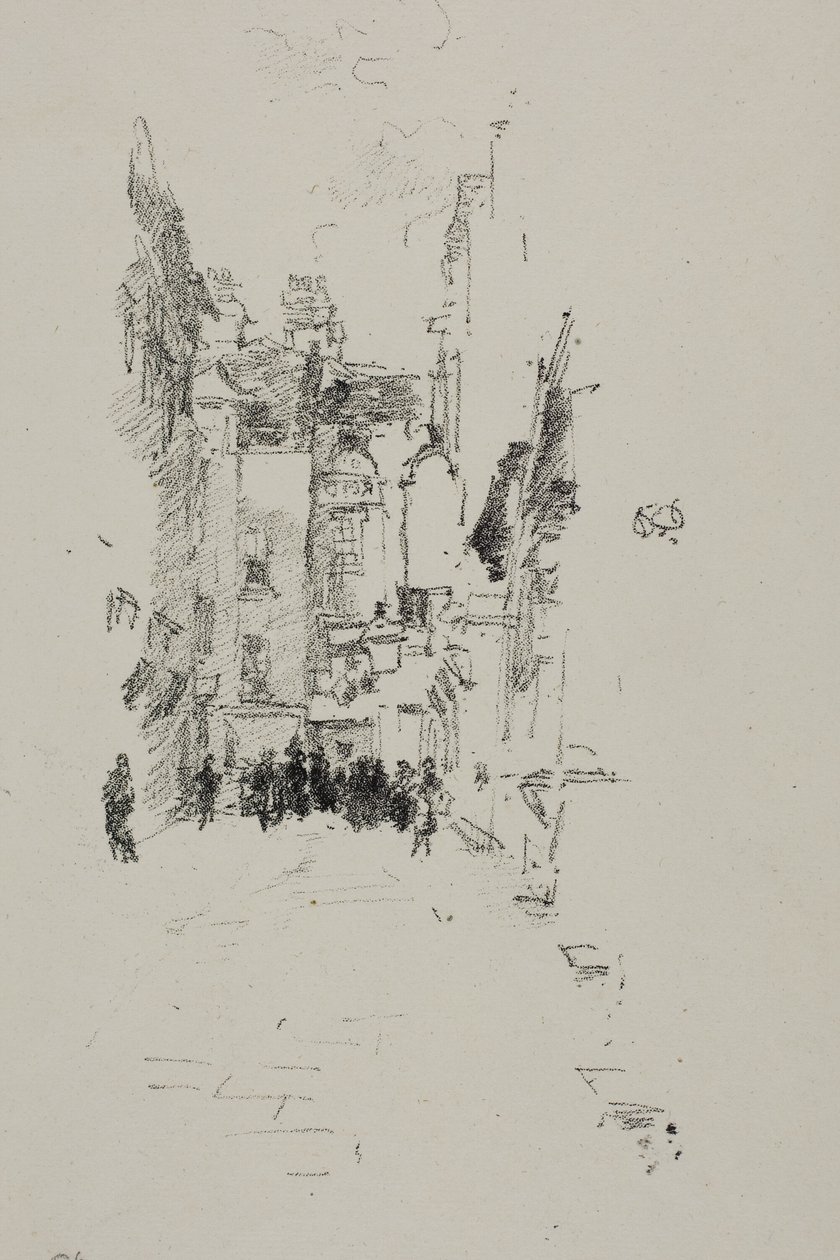 Malý dvůr, Trh sukna od James Abbott McNeill Whistler