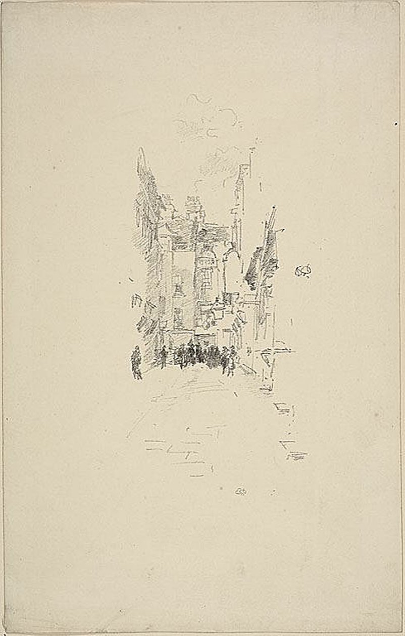 Malý dvůr, Trh sukna od James Abbott McNeill Whistler