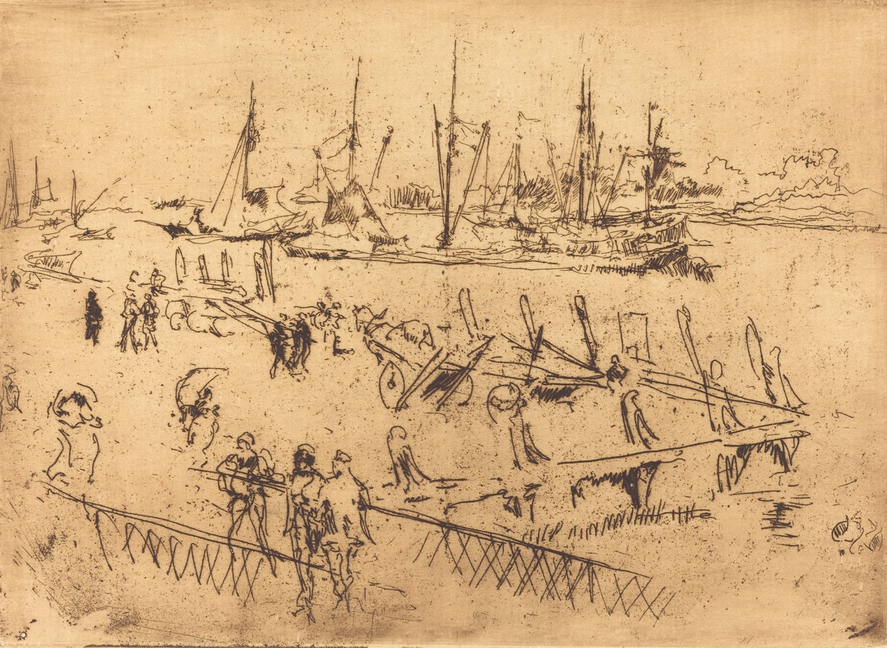 Malý Dordrecht od James Abbott McNeill Whistler