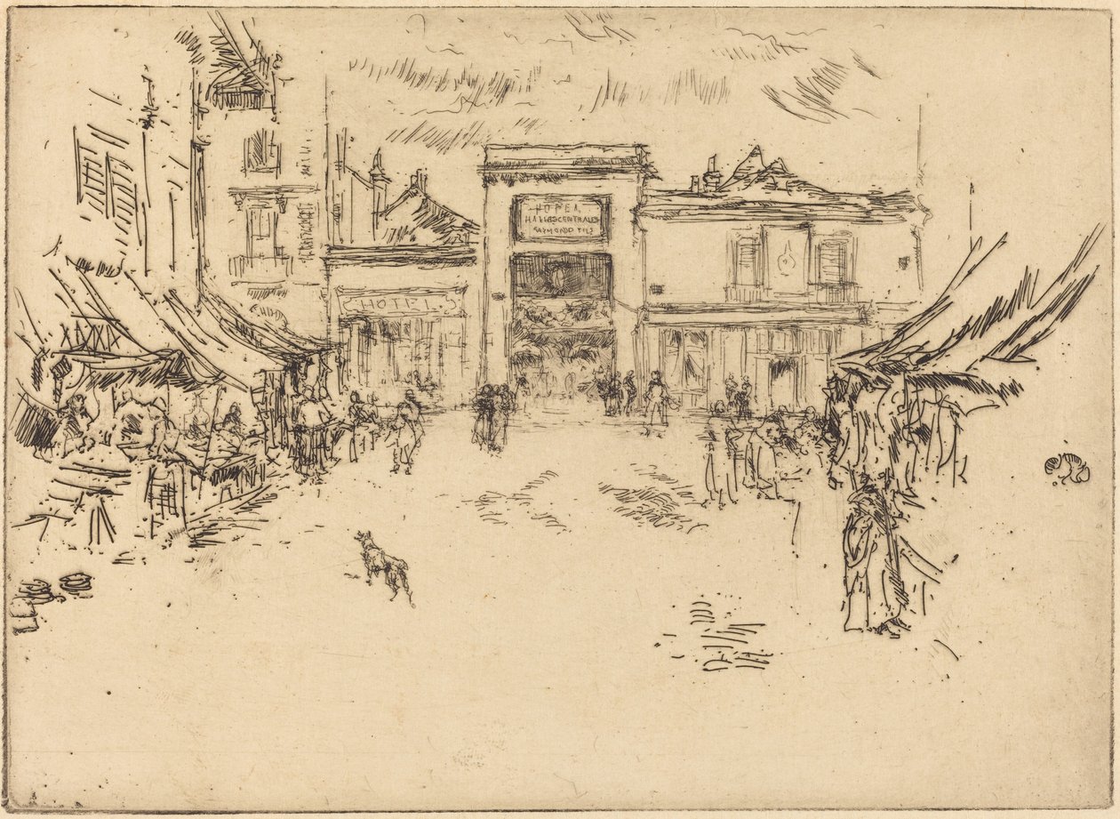 Malé tržiště, Tours od James McNeill Whistler