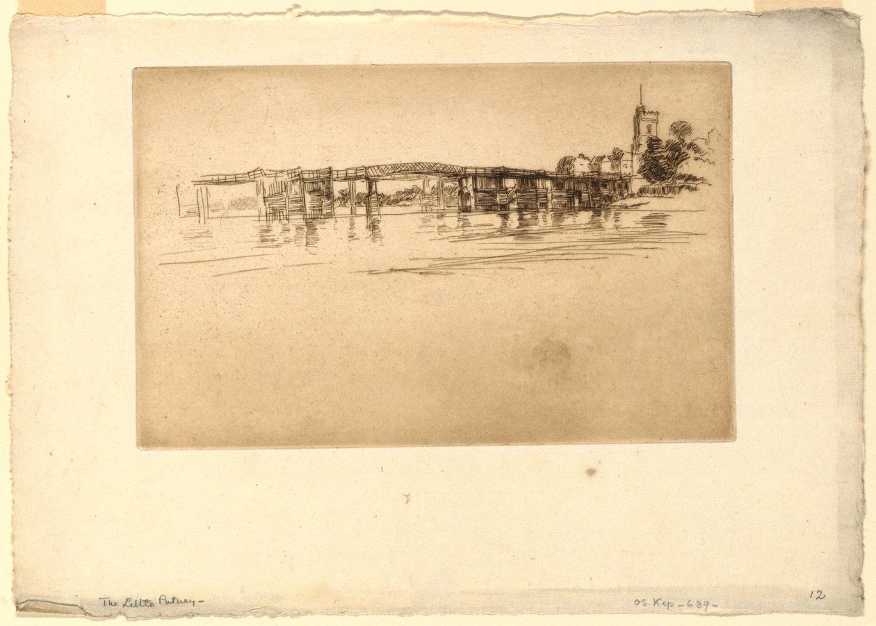 Malý Putney Bridge od James Abbott McNeill Whistler