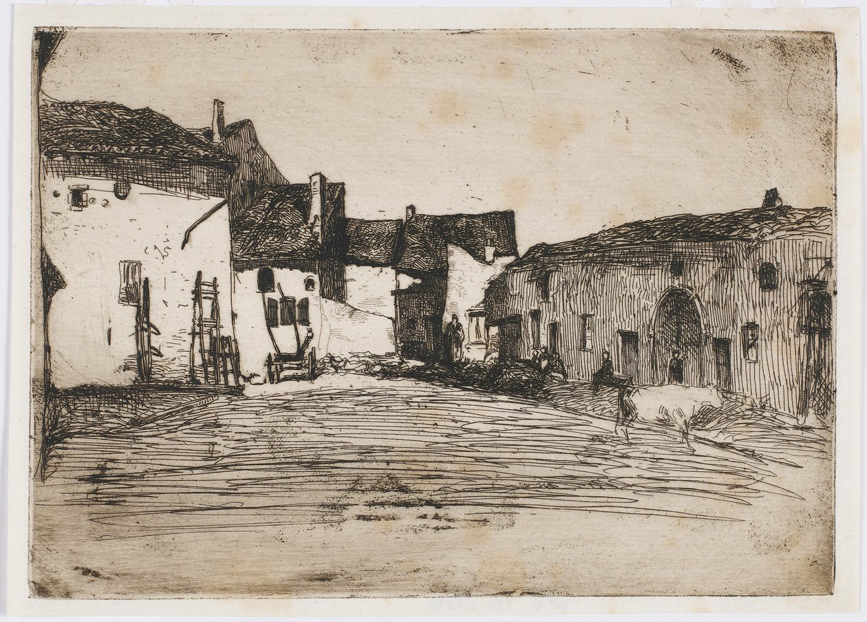 Liverdun. Jeden z dvanácti leptů z přírody od James Abbott McNeill Whistler
