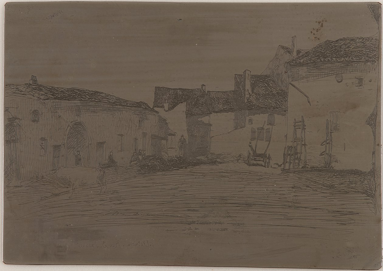 Liverdun. Jeden z <em>Dvanácti leptů z přírody</em> od James Abbott McNeill Whistler
