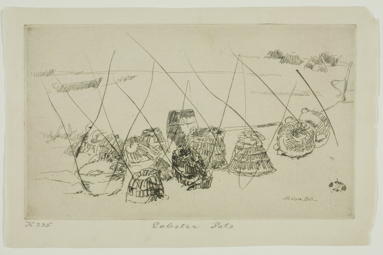Lobster Pots - Selsea Bill od James Abbott McNeill Whistler