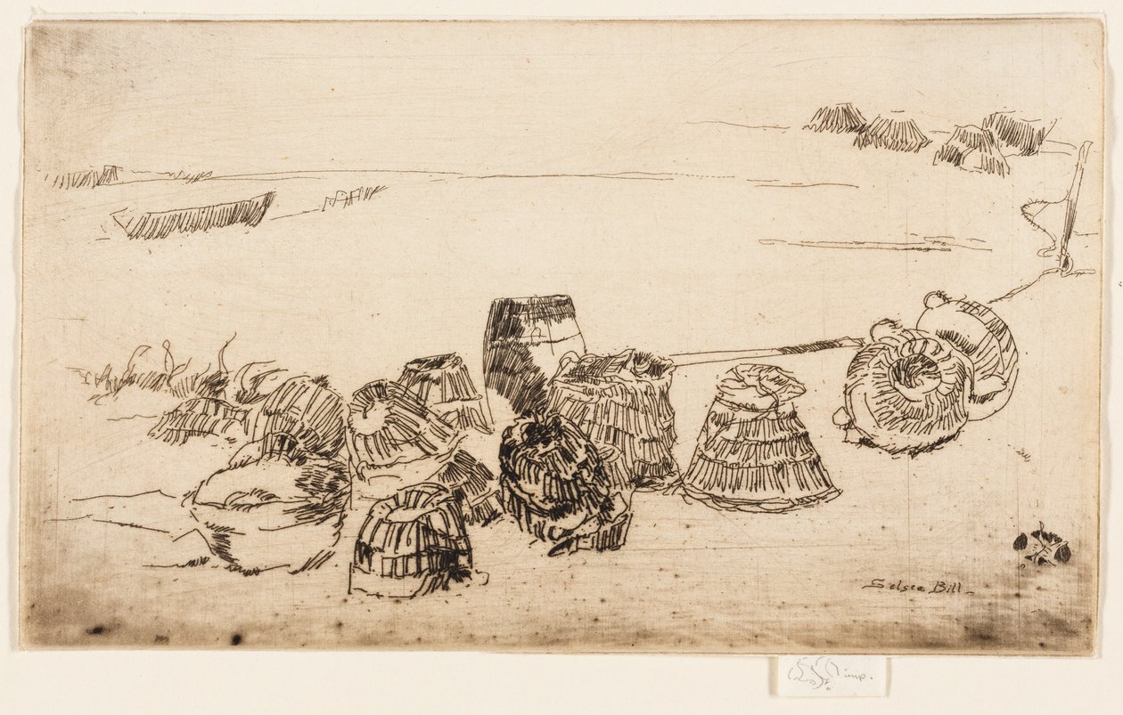 Lobster Pots - Selsea Bill od James Abbott McNeill Whistler