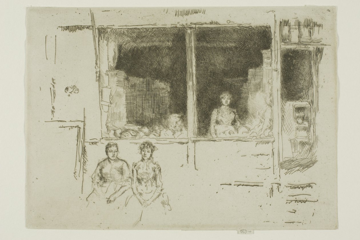 Meloun-Shop, Hounsditch od James Abbott McNeill Whistler
