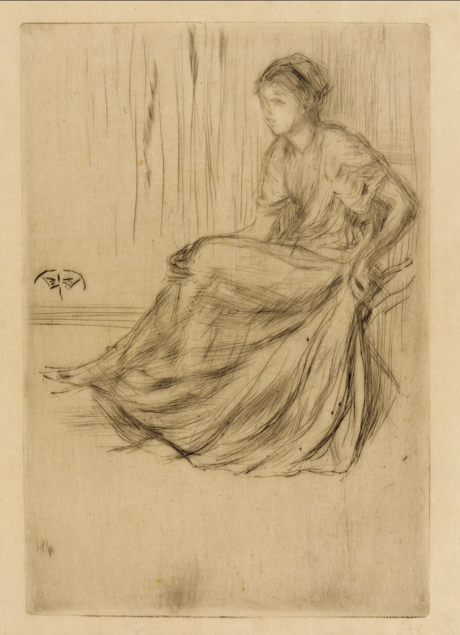 Sedící model od James Abbott McNeill Whistler