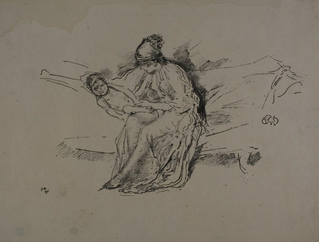 Matka a dítě, č. 4 od James Abbott McNeill Whistler