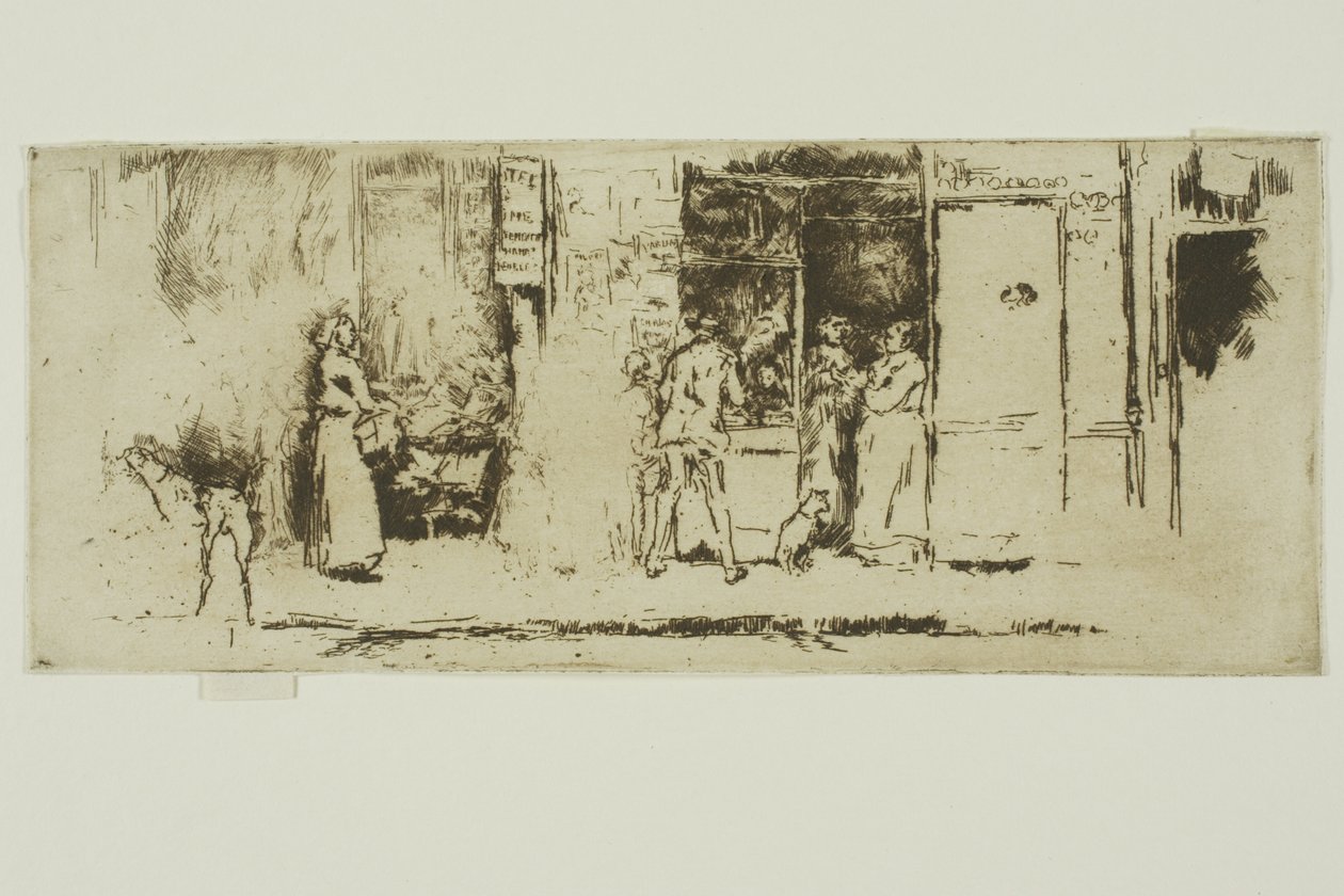 Stánek novin, Rue de Seine od James Abbott McNeill Whistler