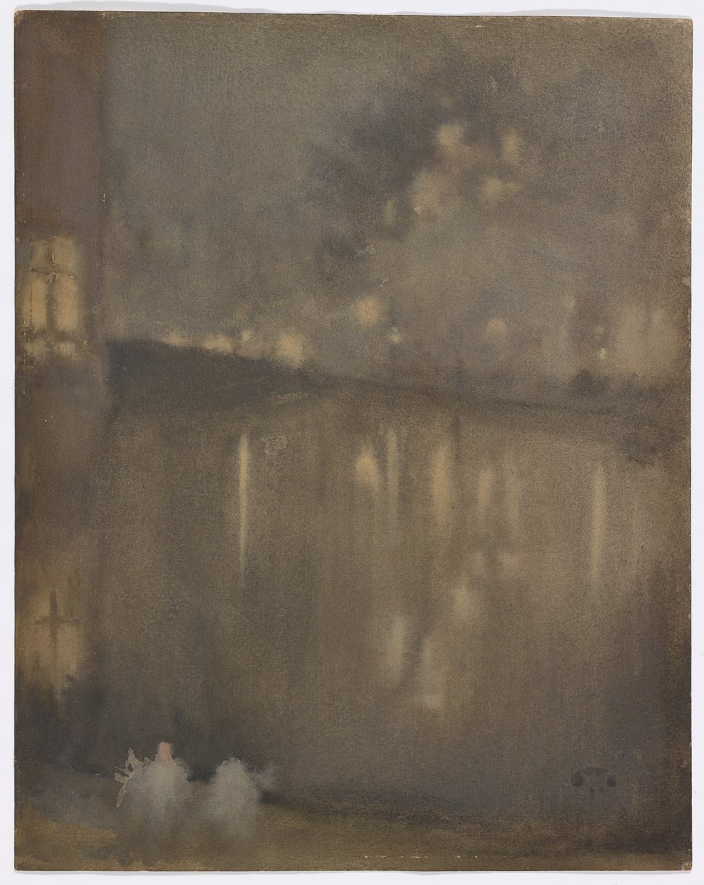 Nokturno: Gray and Gold – Canal, Holandsko od James Abbott McNeill Whistler