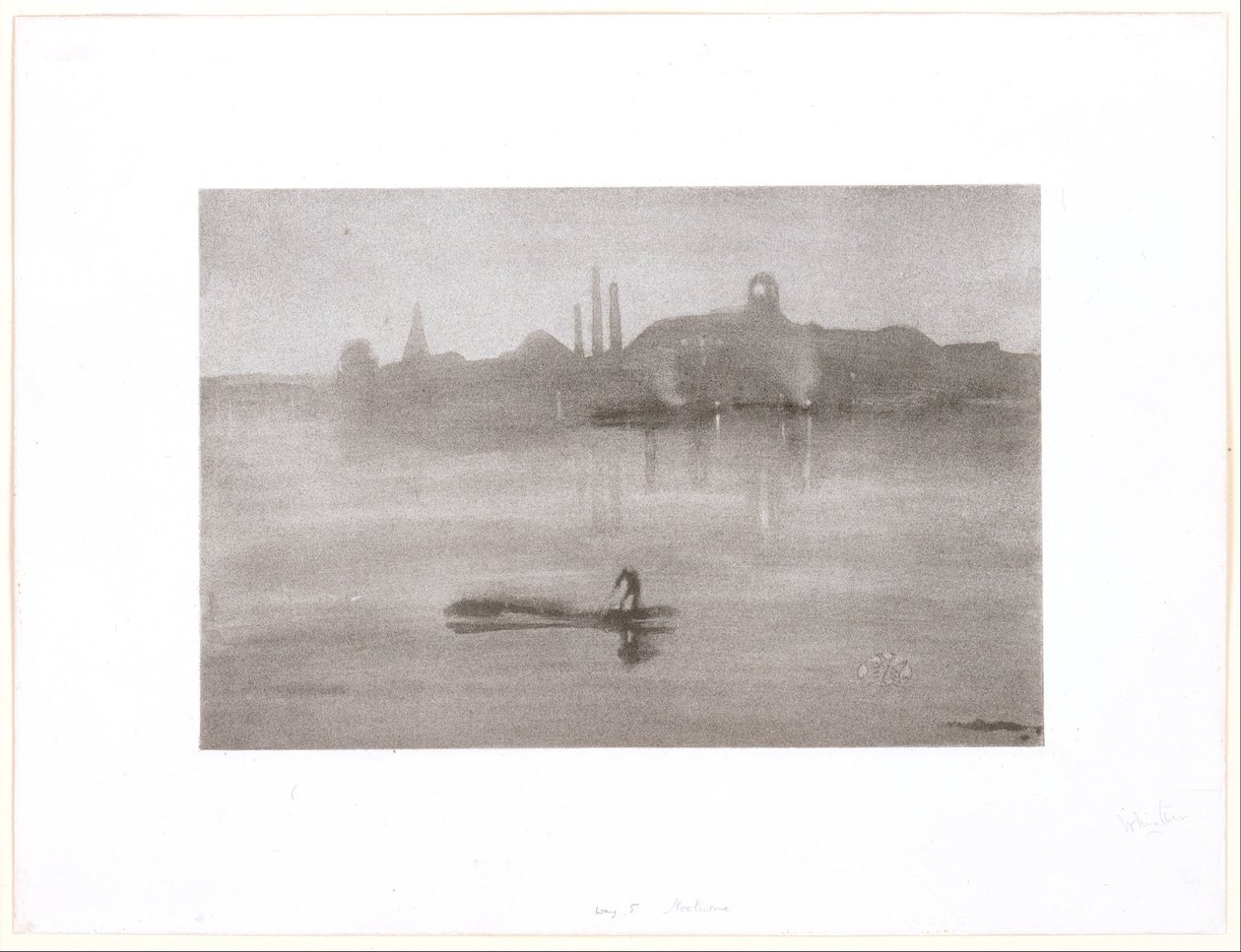Nokturno: řeka u Battersea od James McNeill Whistler