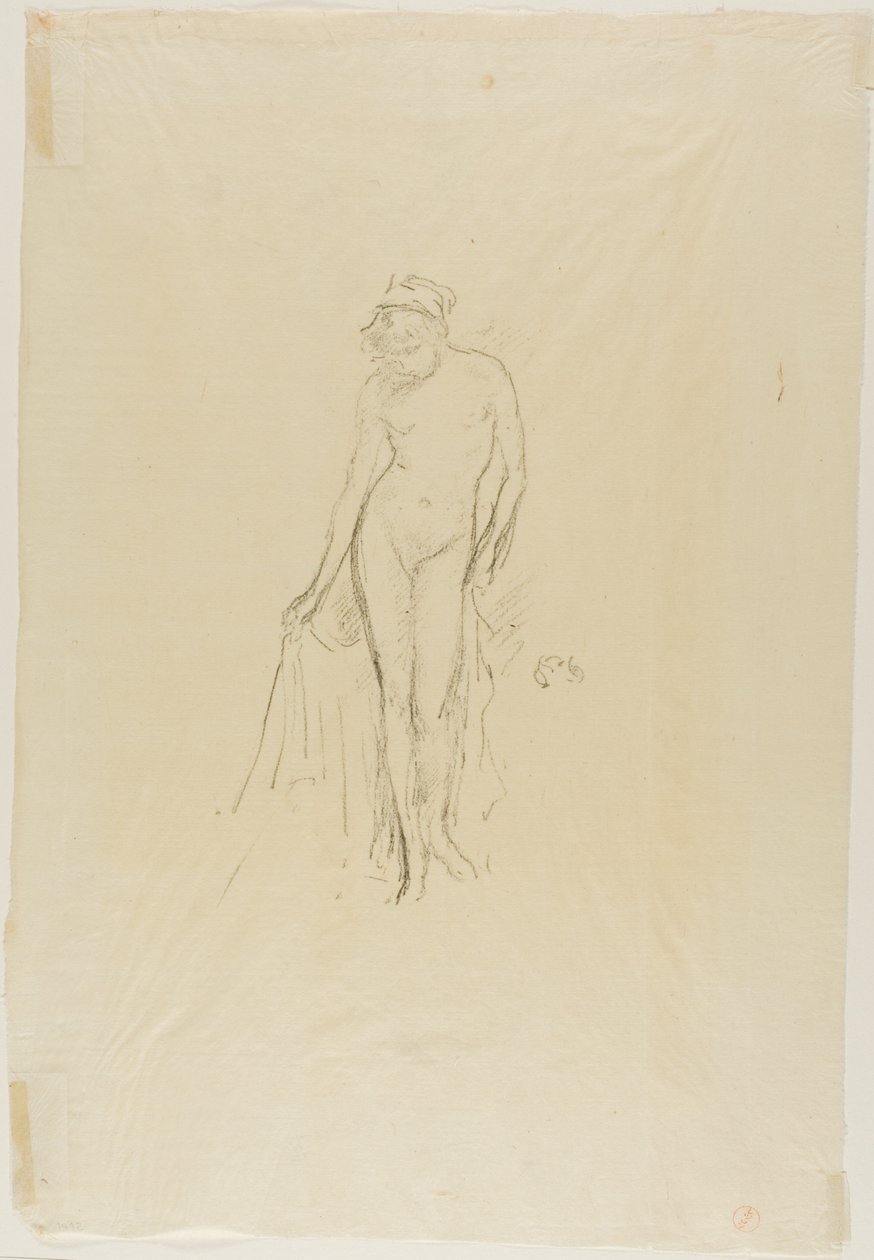 Nahá modelka, stojící od James Abbott McNeill Whistler