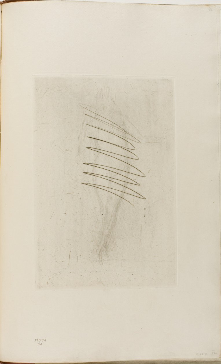 Nahá žena stojící, ruku v bok od James Abbott McNeill Whistler