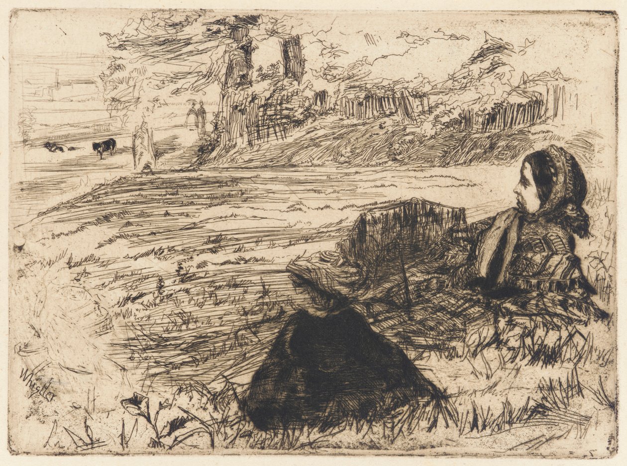 Zdravotní sestra a dítě od James Abbott McNeill Whistler