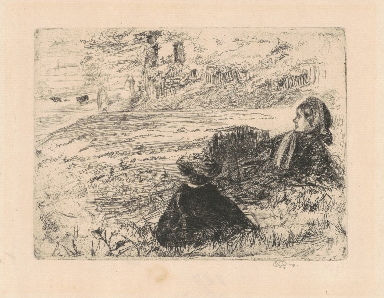 Zdravotní sestra a dítě od James Abbott McNeill Whistler