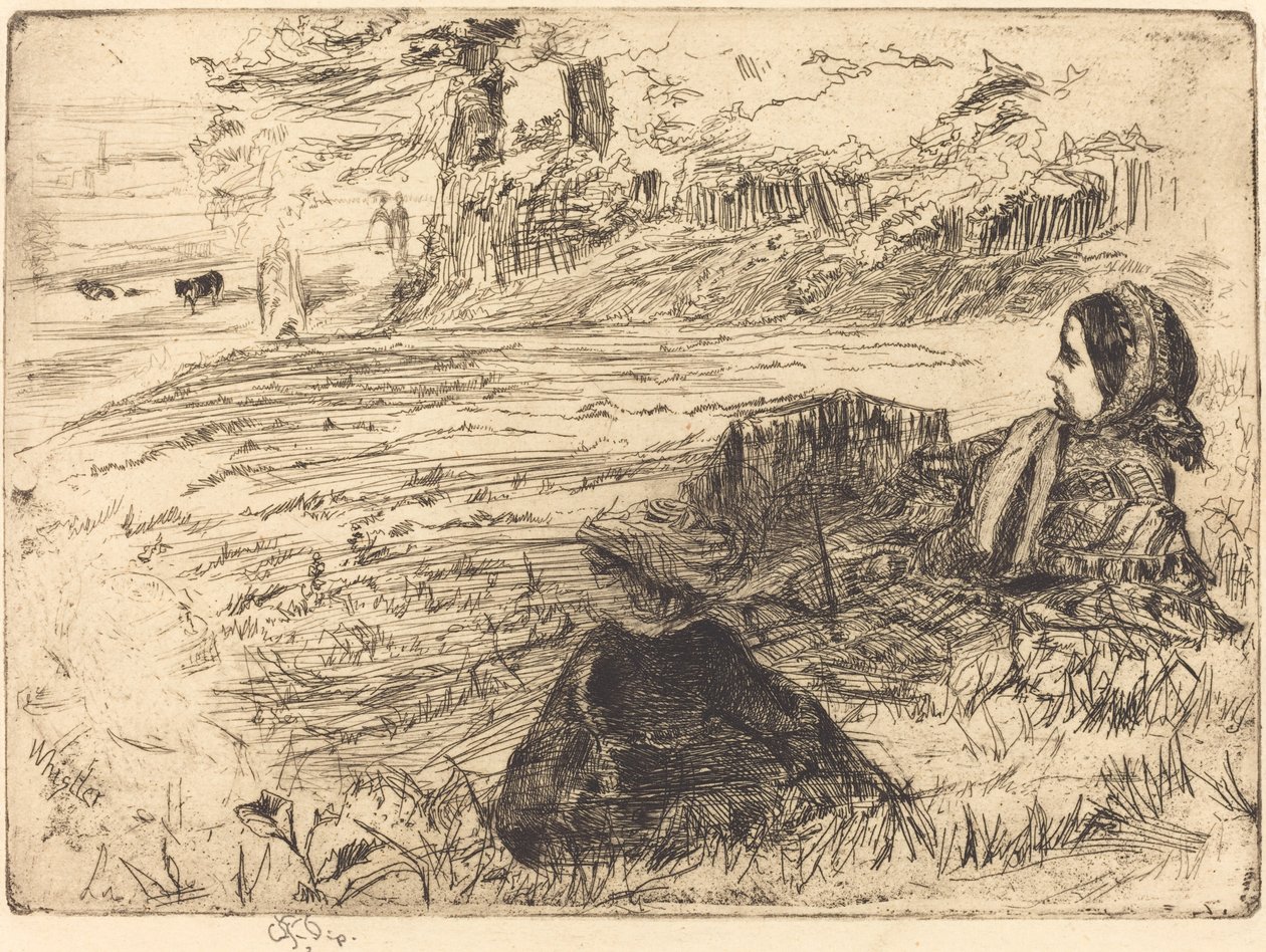 Zdravotní sestra a dítě od James Abbott McNeill Whistler