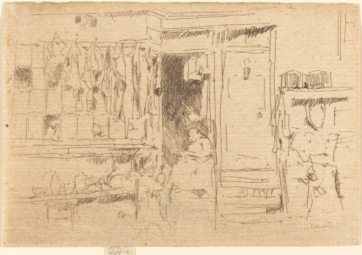 Obchod se starým oblečením, č.I od James Abbott McNeill Whistler