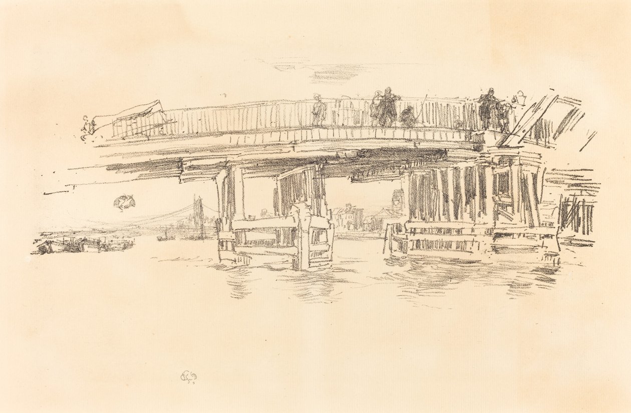 Starý most Battersea od James Abbott McNeill Whistler