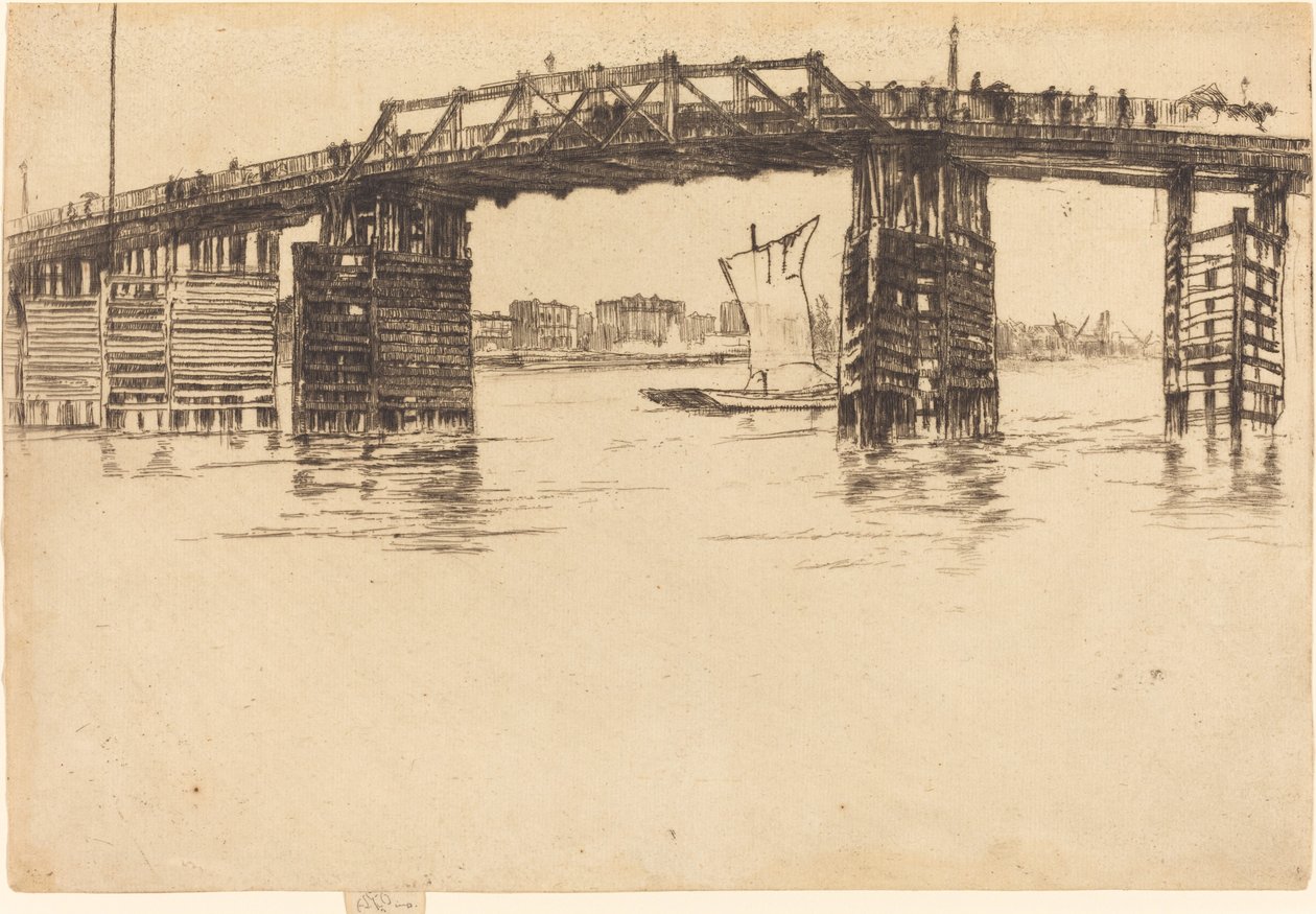 Starý most Battersea od James Abbott McNeill Whistler