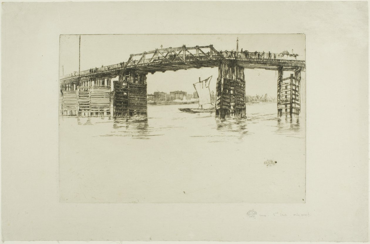Starý most Battersea od James Abbott McNeill Whistler