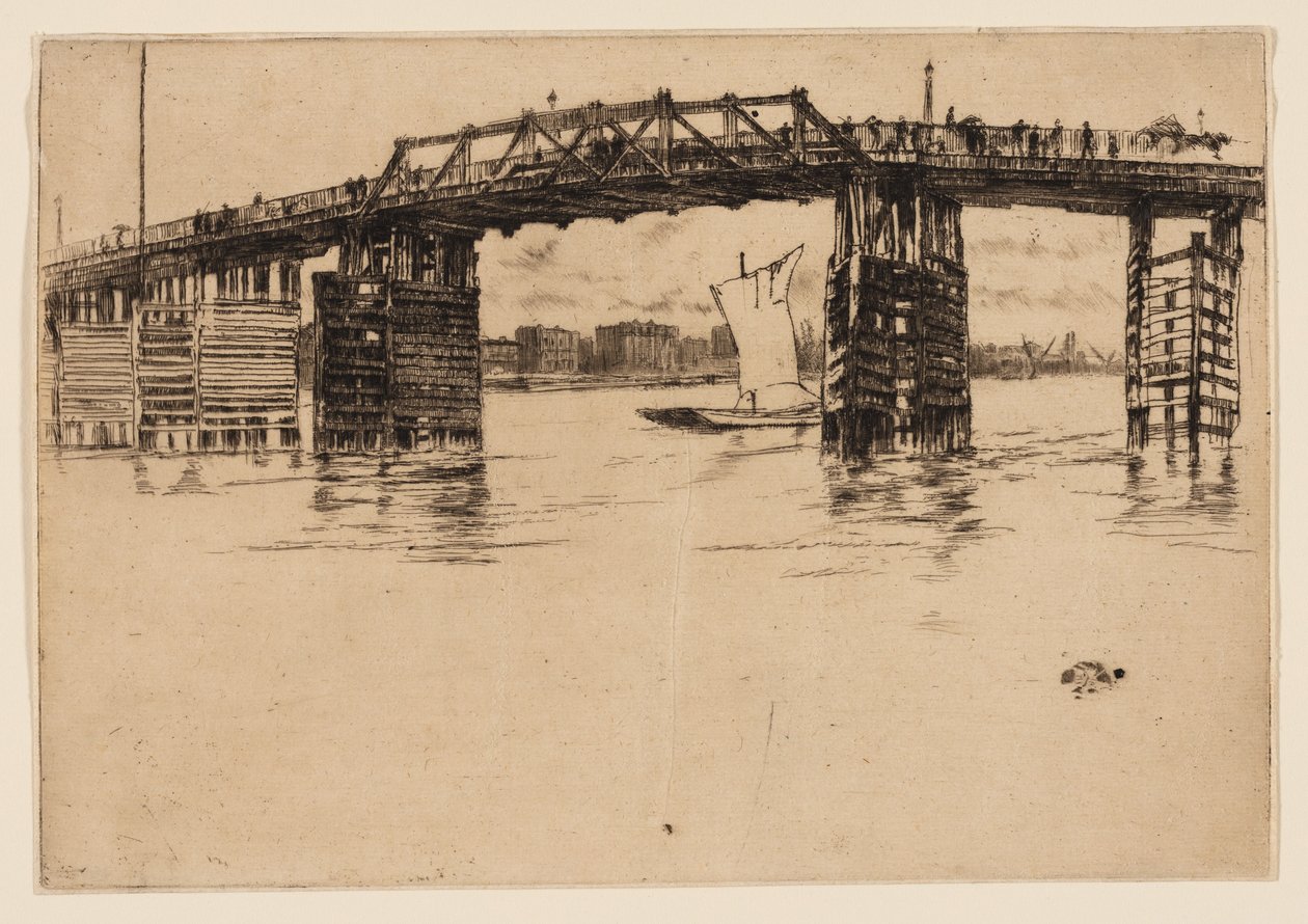 Starý most Battersea od James Abbott McNeill Whistler