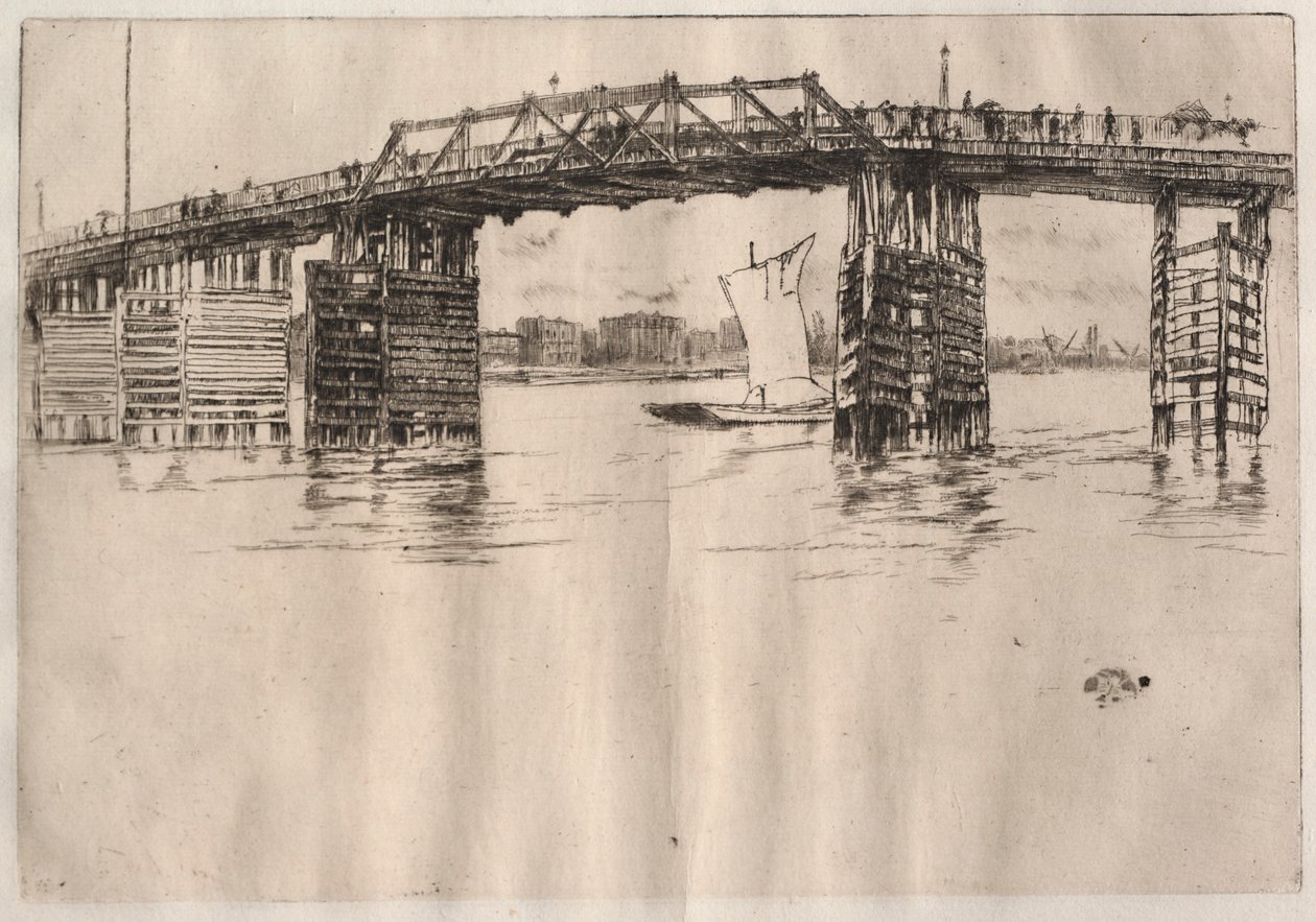 Starý most Battersea od James McNeill Whistler