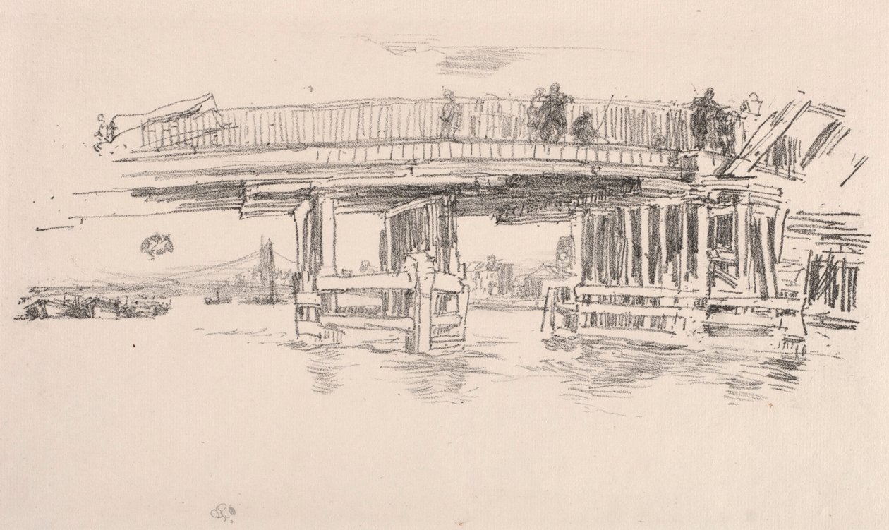 Starý most Battersea od James McNeill Whistler