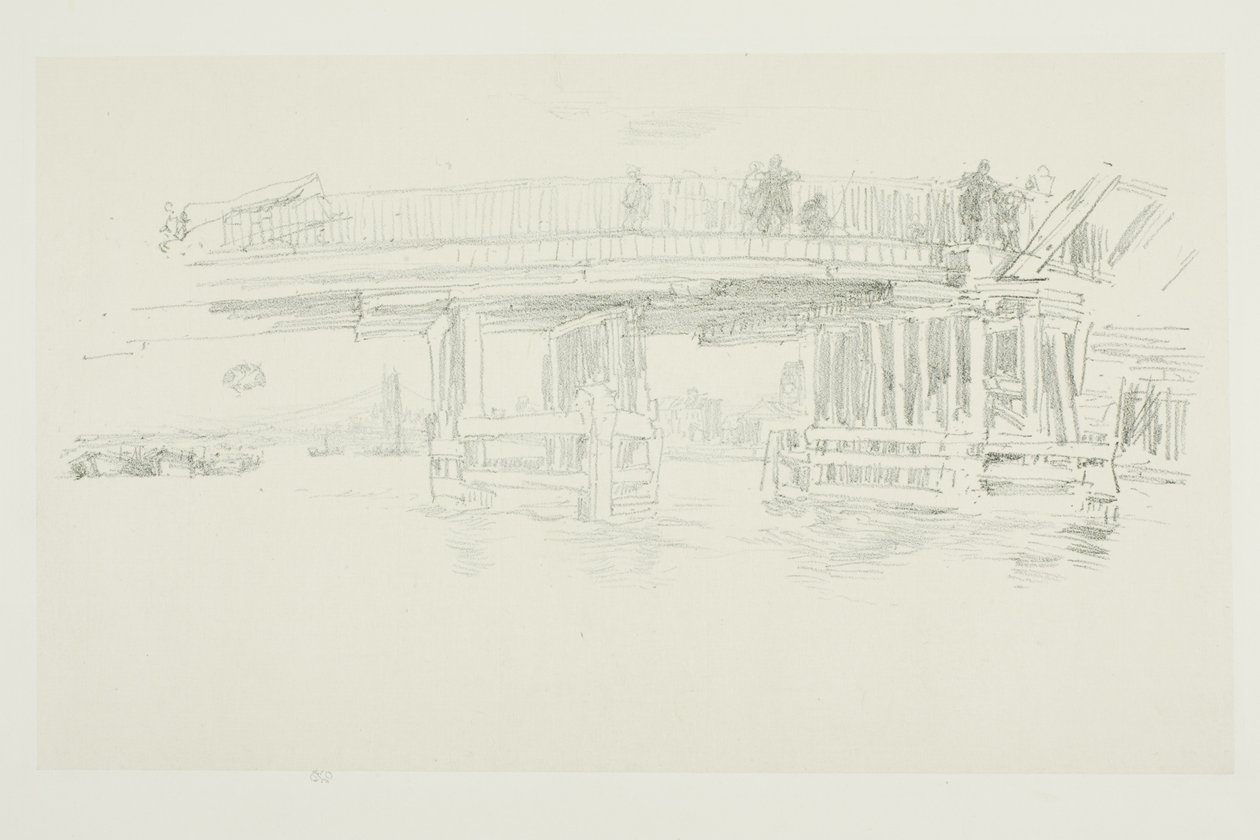 Starý most Battersea od James McNeill Whistler