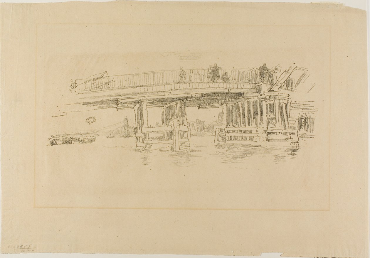 Starý most Battersea od James McNeill Whistler