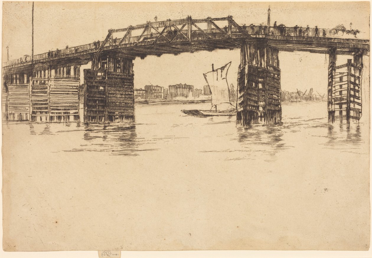 Starý most Battersea od James McNeill Whistler