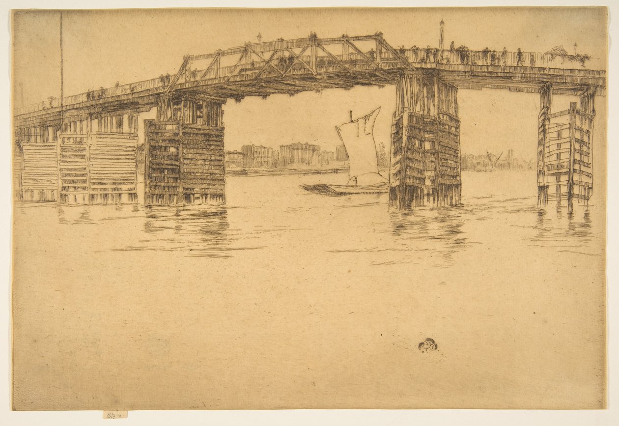 Starý most Battersea od James McNeill Whistler