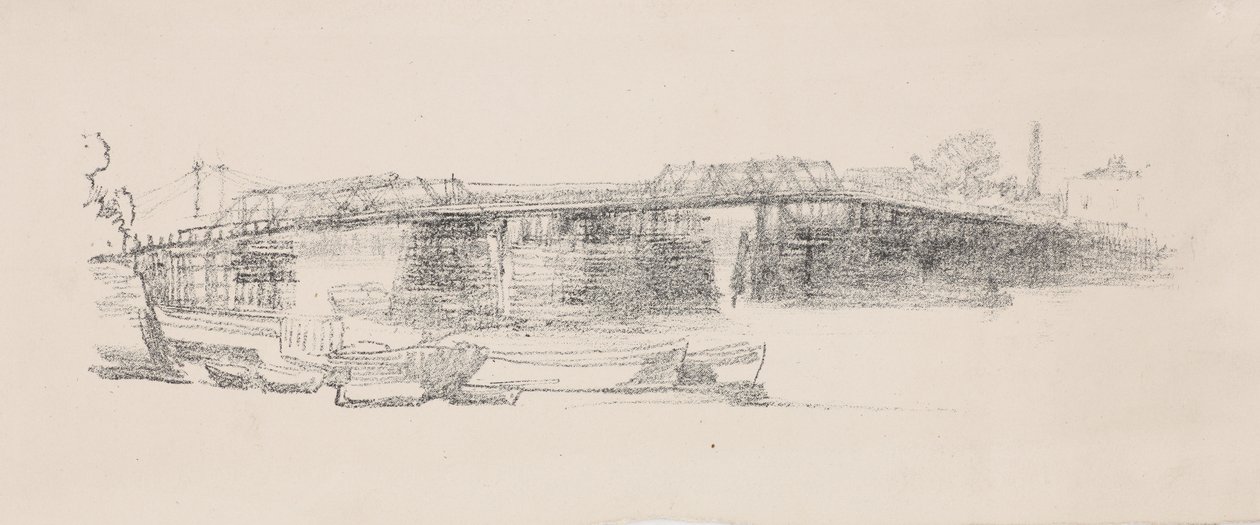 Starý most Battersea, č. 2 od James Abbott McNeill Whistler