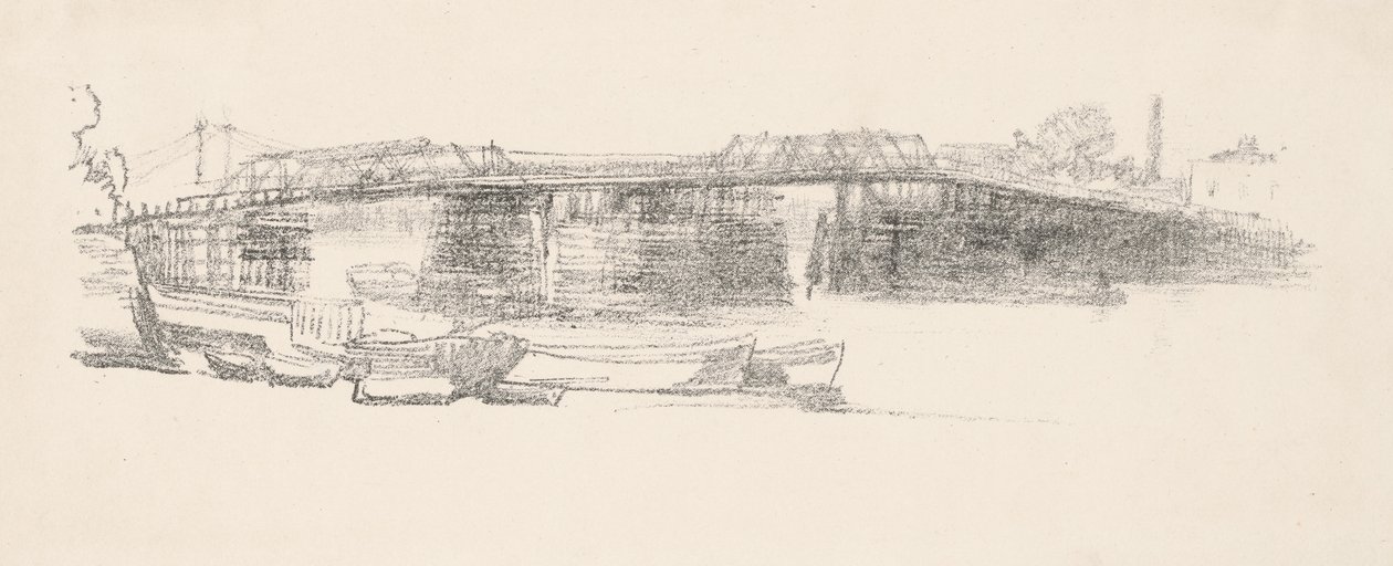 Starý most Battersea, č. 2 od James Abbott McNeill Whistler