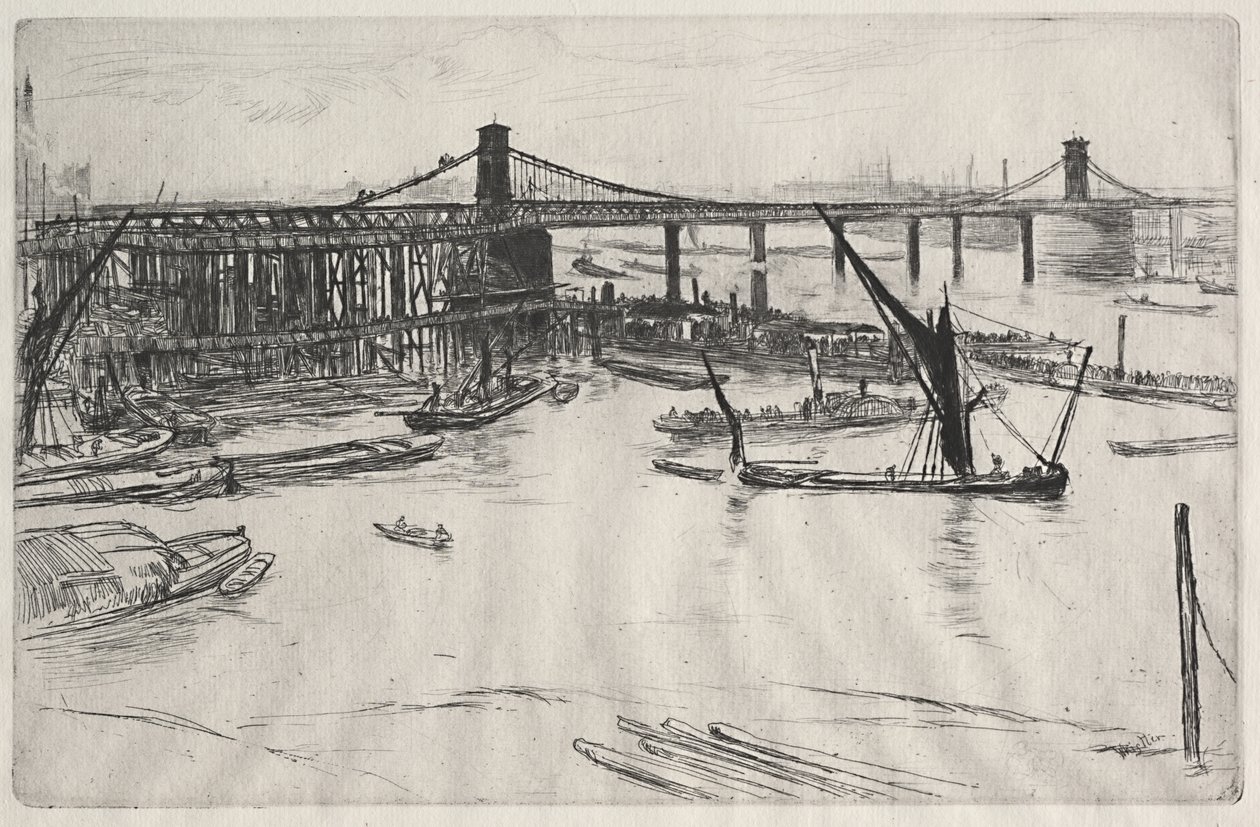 Starý most v Hungerfordu od James McNeill Whistler