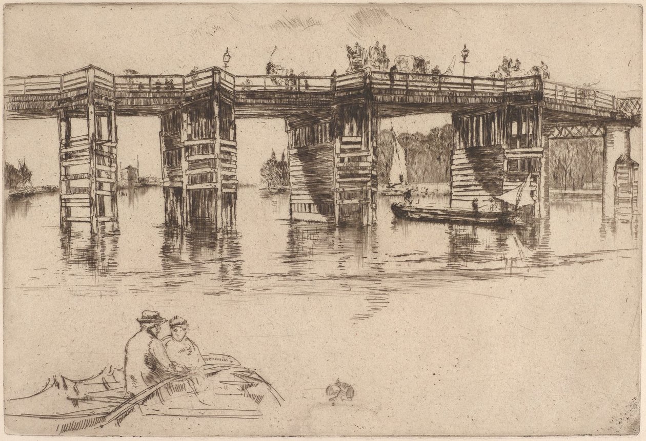 Starý most v Putney od James McNeill Whistler