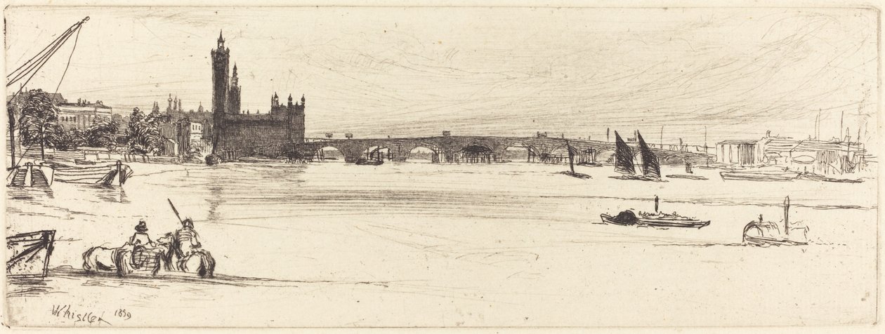 Starý Westminsterský most od James Abbott McNeill Whistler