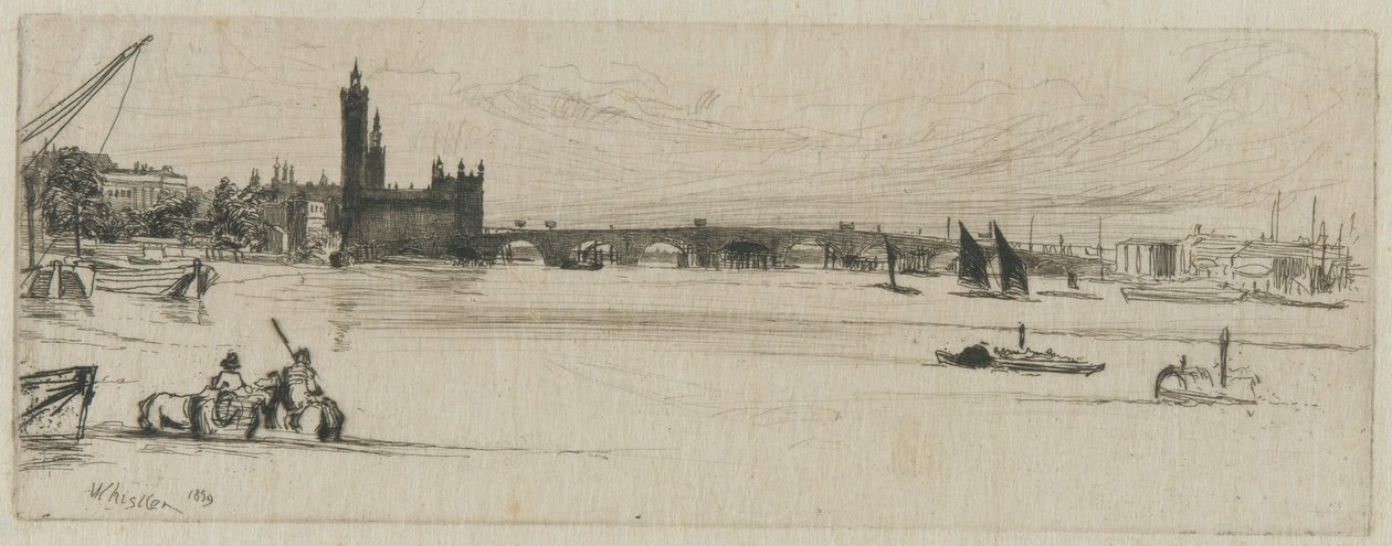 Starý Westminsterský most od James Abbott McNeill Whistler