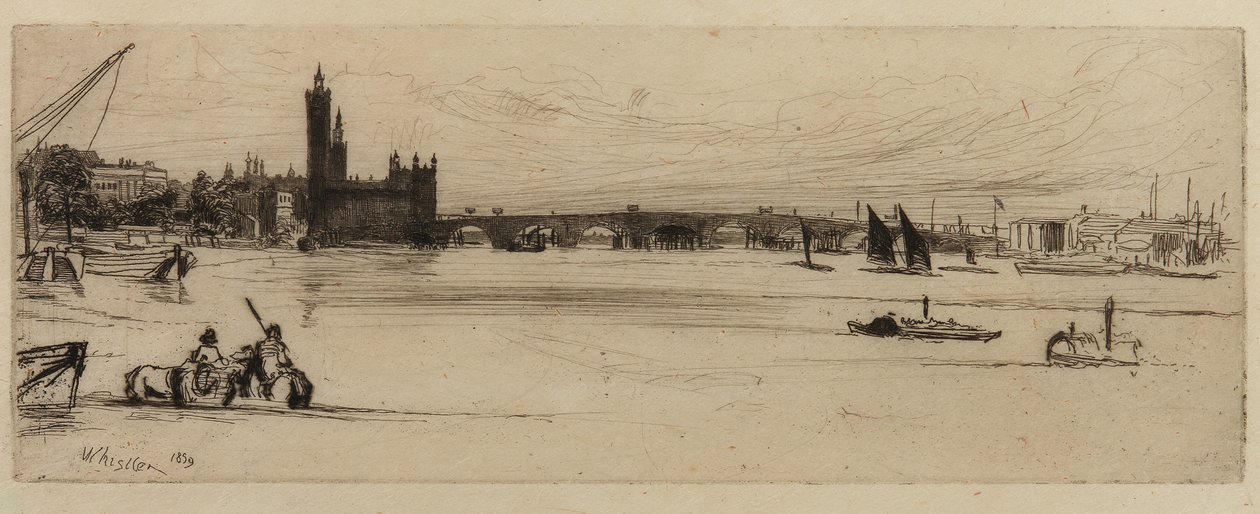 Starý Westminsterský most od James Abbott McNeill Whistler